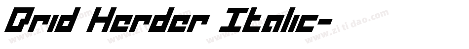 Drid Herder Italic字体转换